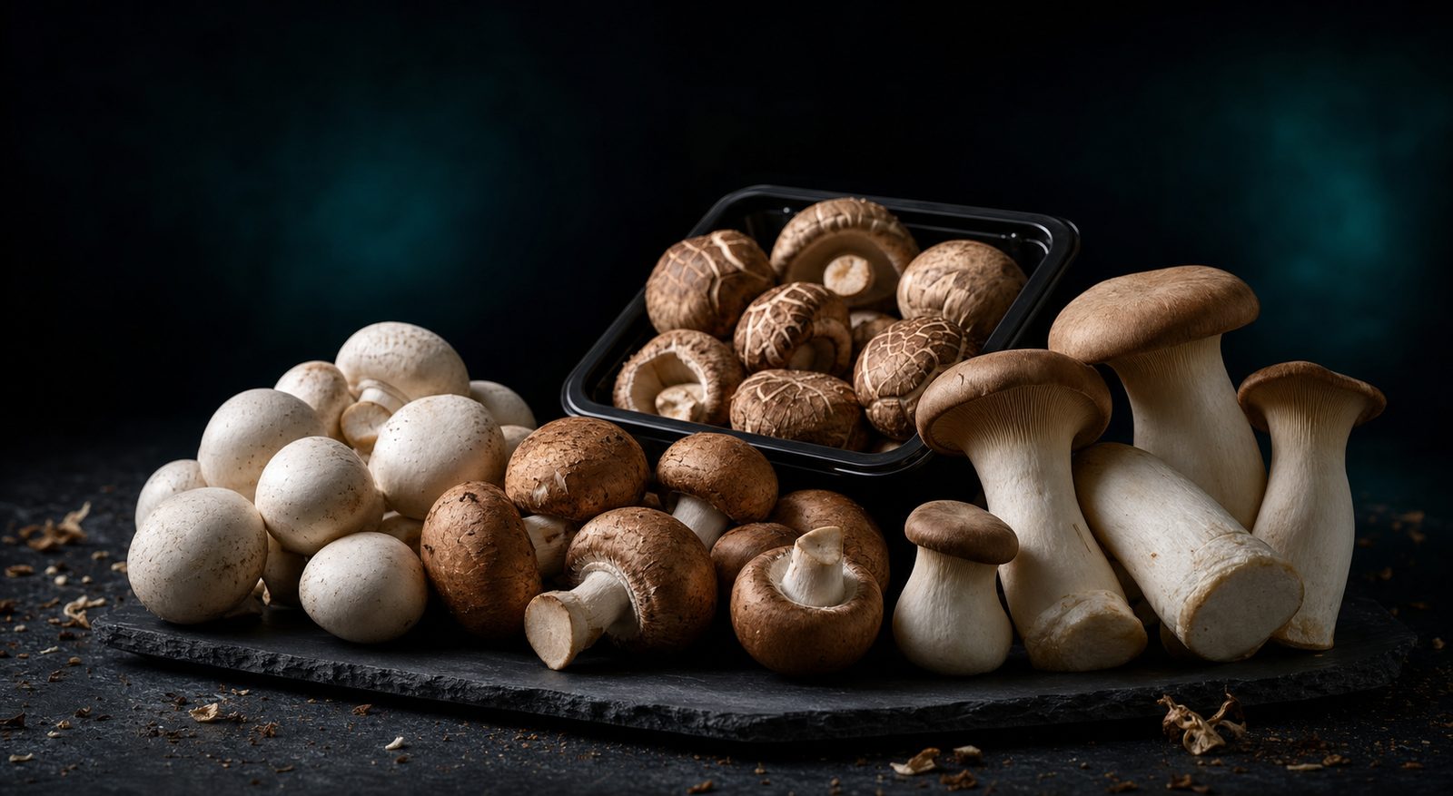 Mushrooms — fresh premium mushrooms, commercial packing